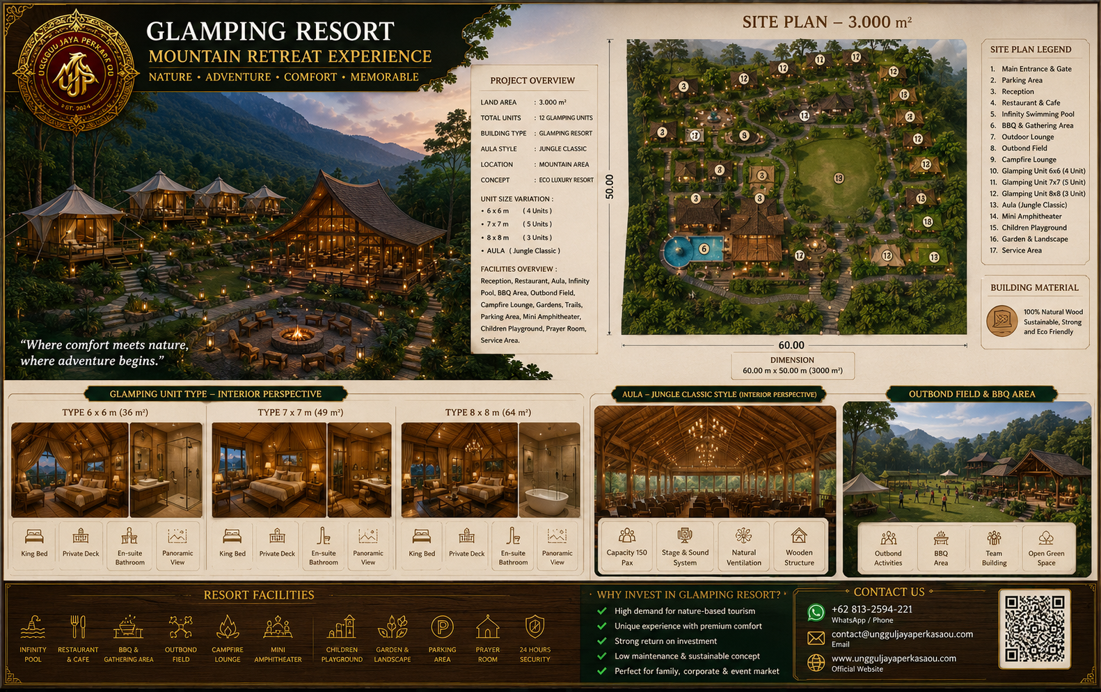 Mountain Glamping Resort – Where Nature, Adventure, and Luxury Become One