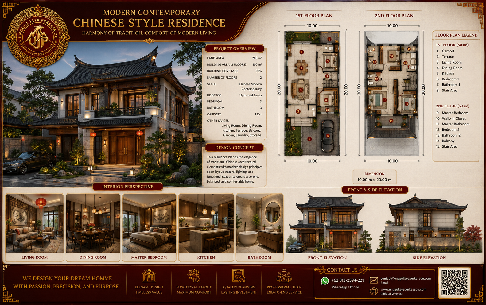 Modern Contemporary Chinese Style Residence